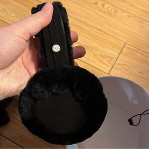 UGG Black Fur Earmuffs